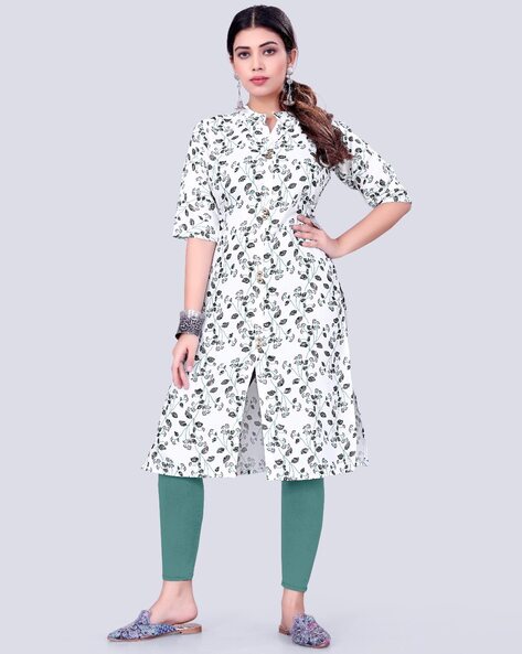 Green And Multicolored American Crepe Printed Short Kurti With Half Sleeve  Manufacturers Delhi, Online Green And Multicolored American Crepe Printed  Short Kurti With Half Sleeve Wholesale Suppliers India