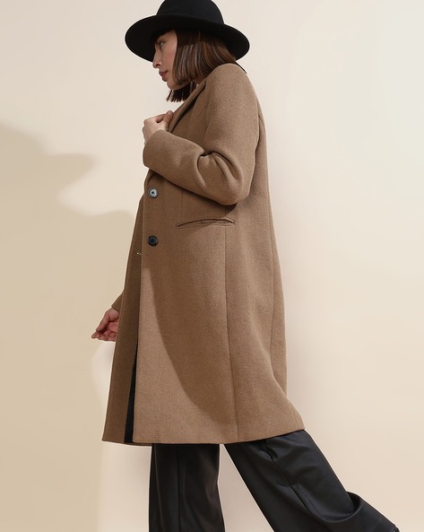 Vero Moda Scarlet Coat - Longline Teddy Coat - Light Brown Coat - Lulus