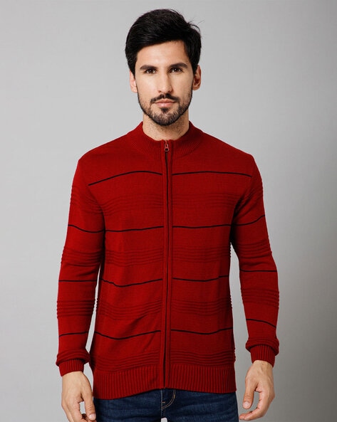 Buy Red Sweaters Cardigans for Men by Cantabil Online Ajio