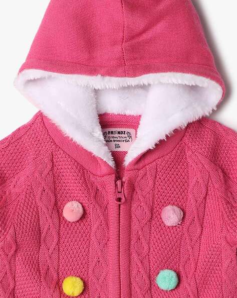 Buy Pink Sweaters Cardigans for Infants by INF FRENDZ Online Ajio