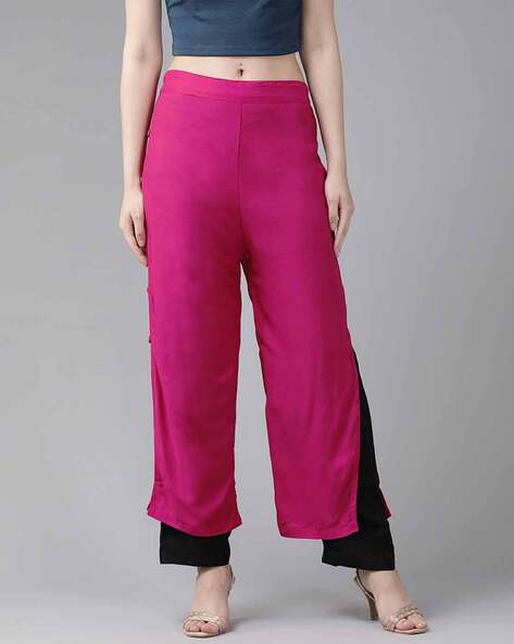 Women Palazzos with Semi-Elasticated Waistband Price in India