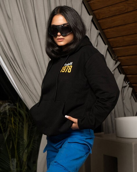 Buy Black Sweatshirt & Hoodies for Women by COLOR CAPITAL Online