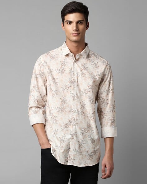 Buy Cream Shirts for Men by LOUIS PHILIPPE Online