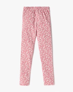Girls Floral Print Leggings