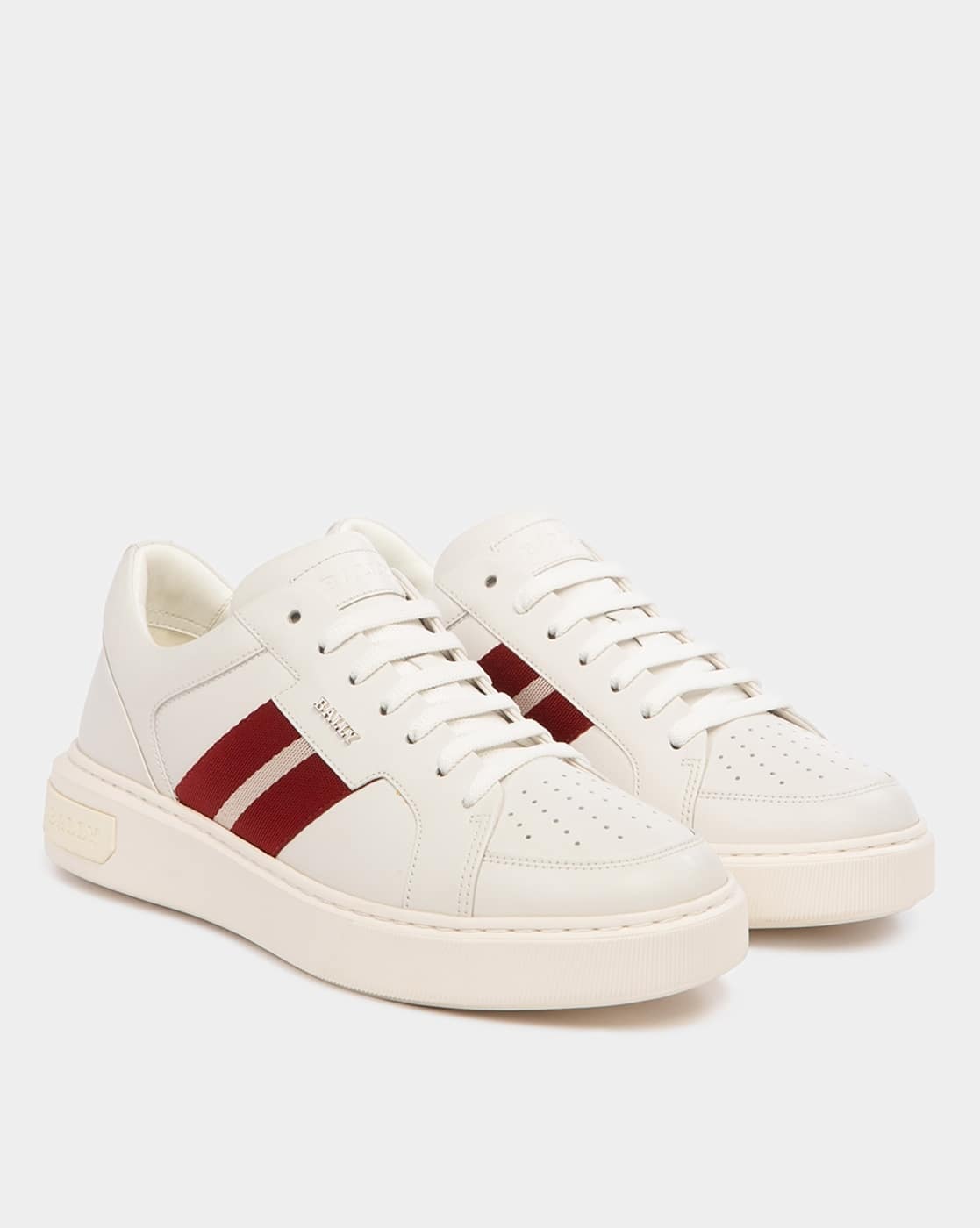 Buy Bally Moony Leather Sneakers White Color Men AJIO LUXE