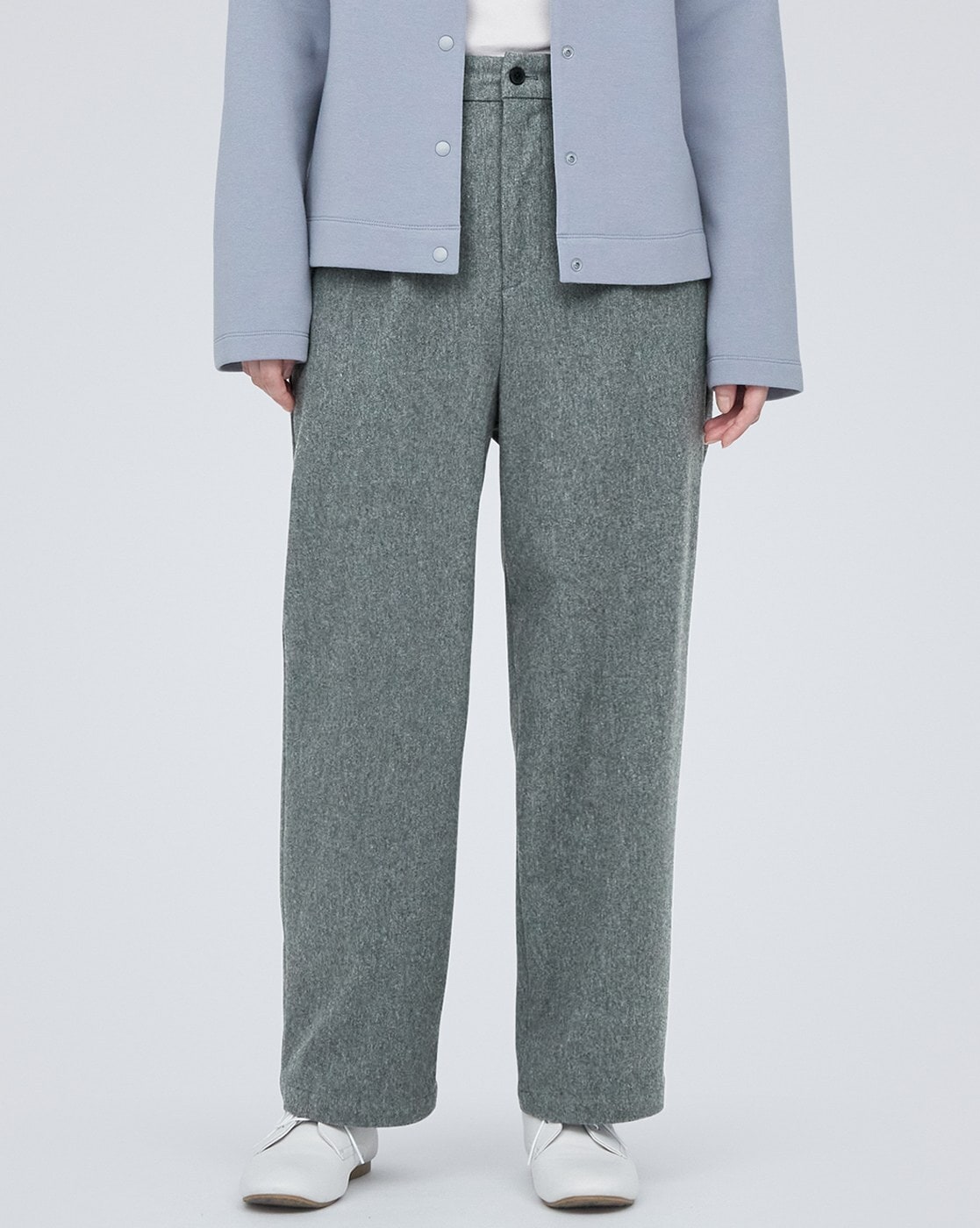 Arpenteur Petanque Wool Trousers, Grey | Glasswing