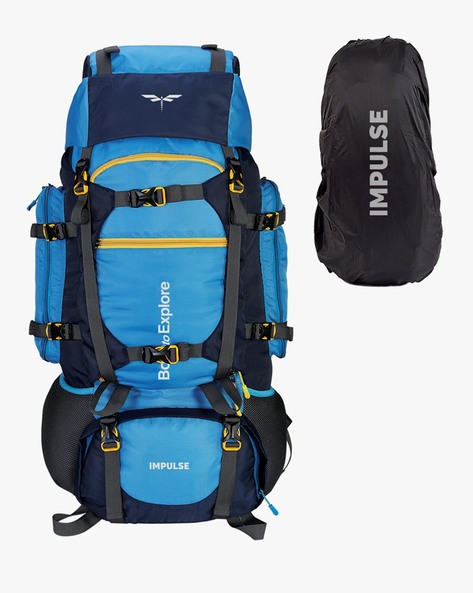IMPULSE Rucksack bag travel bag for men tourist bag backpack for hiking  trekking camping Rucksack - 65 L Navy Blue - Price in India