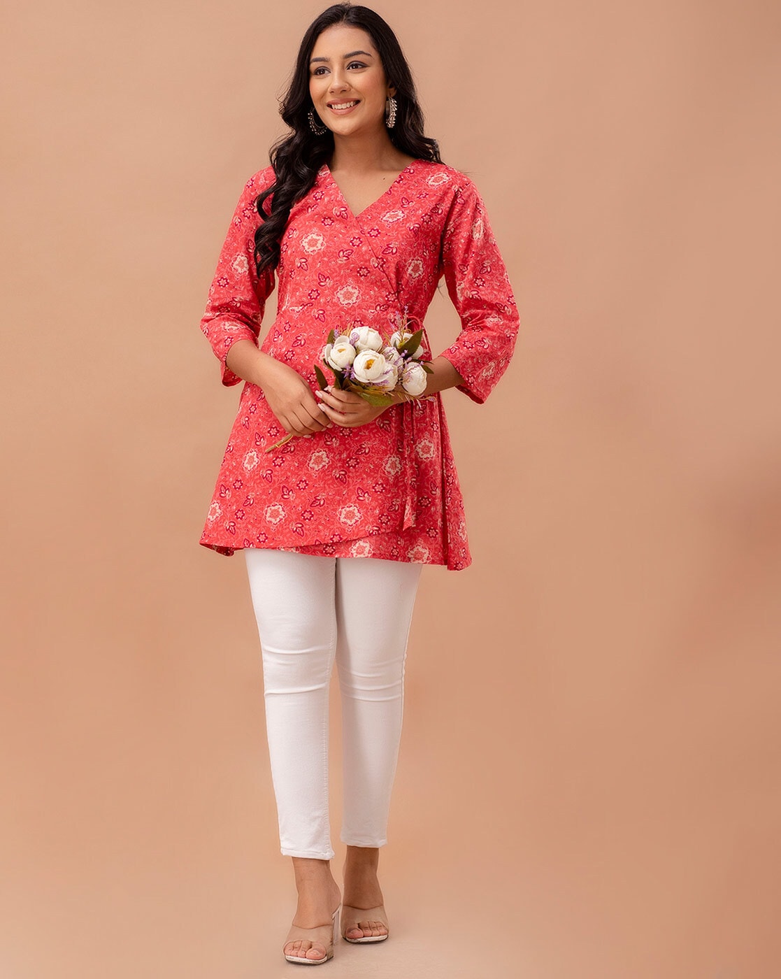 Buy Pink Kurtis & Tunics for Women by Clothing Culture Online