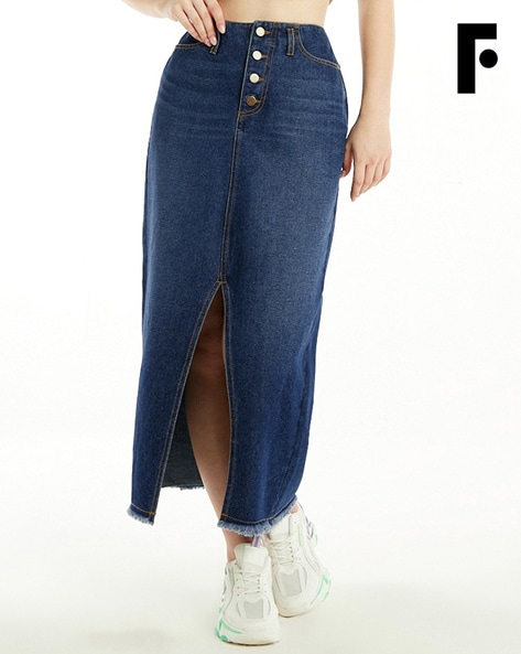 Women Maxi Jeans Skirts - Buy Women Maxi Jeans Skirts online in India