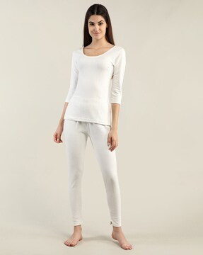 Buy White Thermal Wear for Women by LUX INFERNO Online