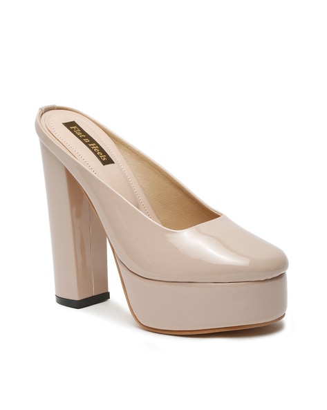 Buy Beige Heeled Shoes for Women by AJIO Online