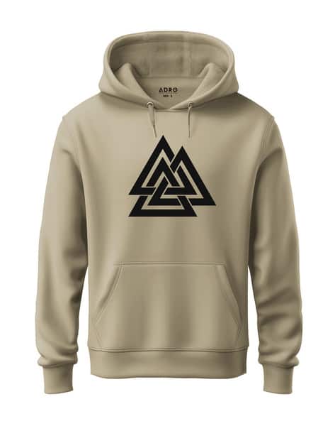 Men Geometric Print Regular Fit Hoodie