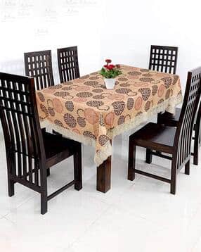 kuber industries Floral Pattern Dining Table Cover 90" x 60"-picture-39
