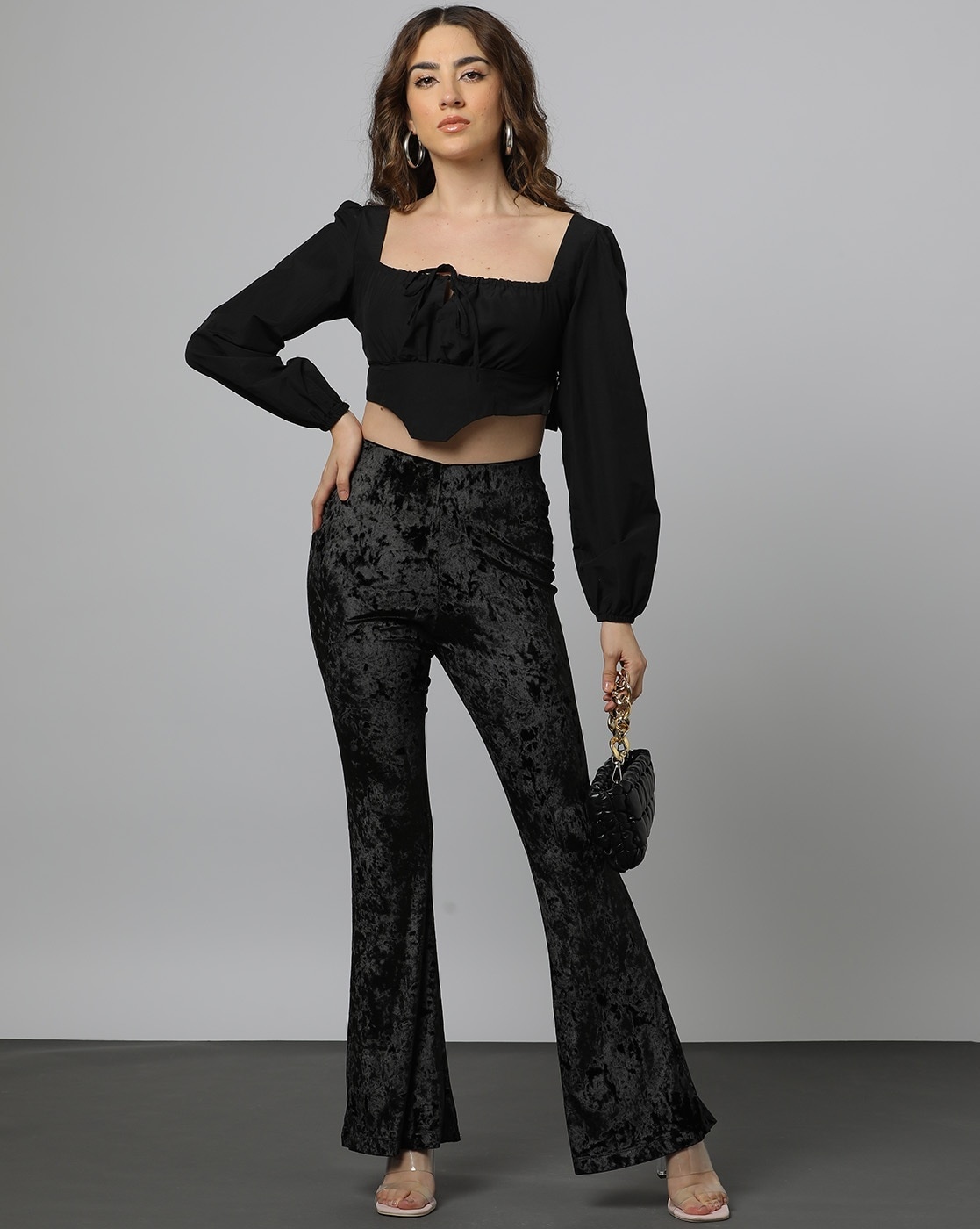 Buy Black Trousers & Pants for Women by Outryt Online