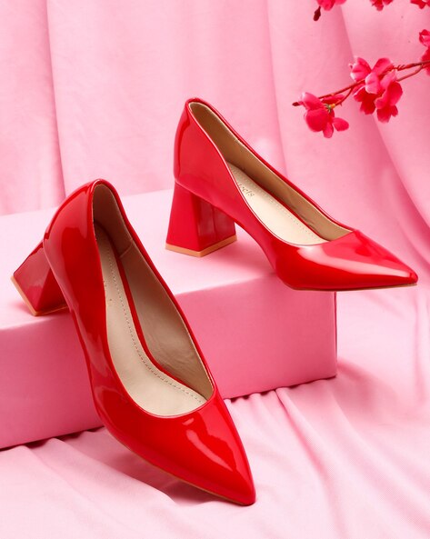 Buy red clearance heels online