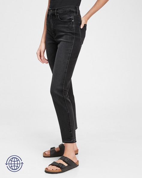 Gap high waisted black on sale jeans