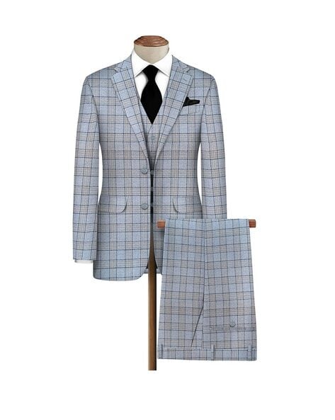 Buy MYADDICTION Mens 3-Piece Suit Slim Fit One Button Blazer Jacket Vest  Pants Set M Gray Clothing Shoes & Accessories | Mens Clothing | Suits at  Amazon.in