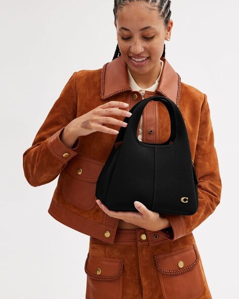 Buy Coach Lana Medium Shoulder Bag 23 | Black Color Women | AJIO LUXE