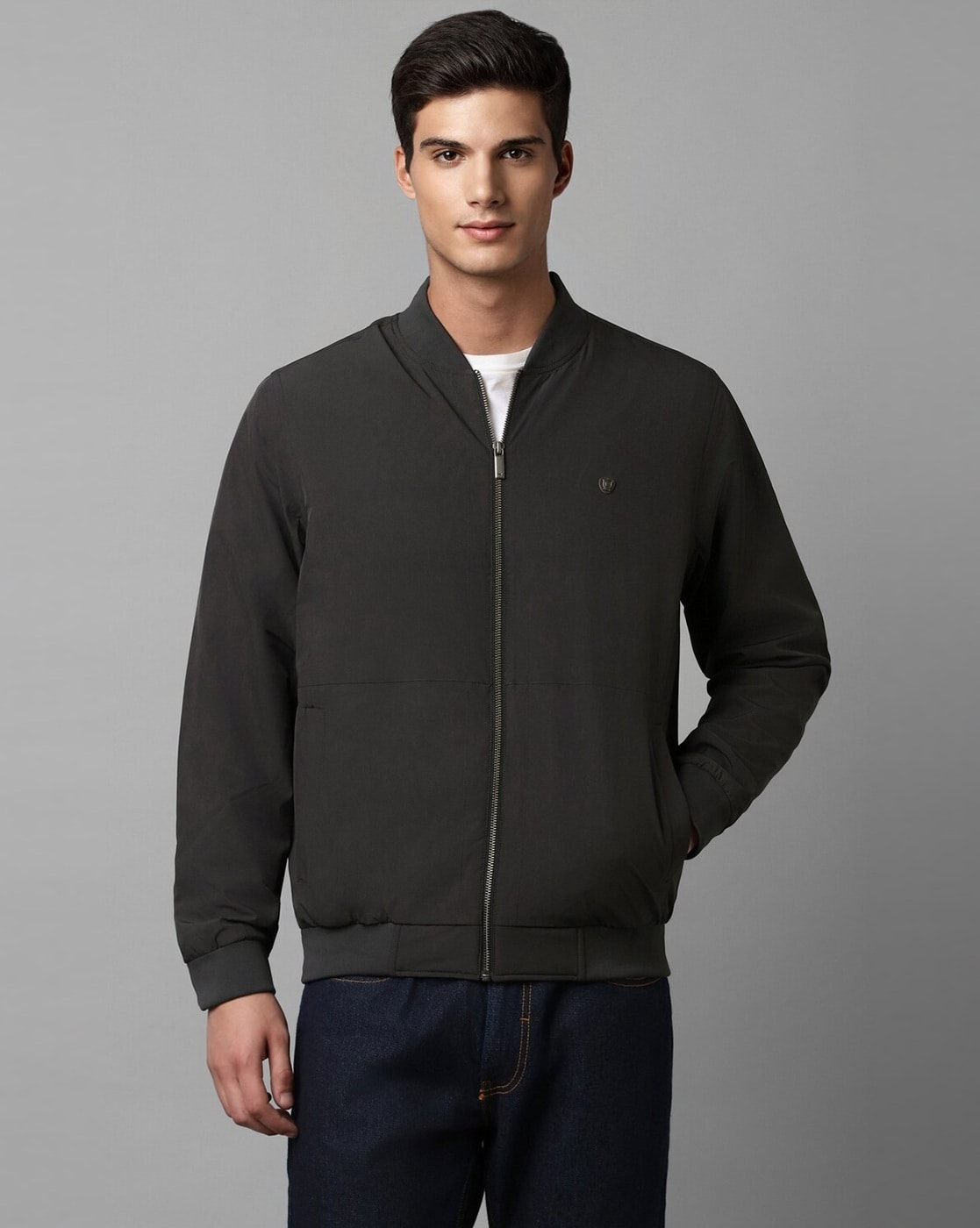 Buy Louis Philippe Bomber Jackets online - Men - Leather, Varsity &  Oversized | FASHIOLA INDIA