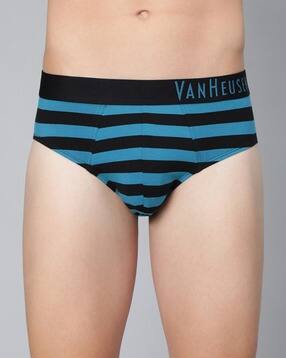van heusen Striped Briefs with Logo Waistband-picture-22
