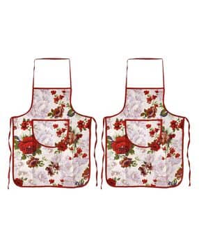 kuber industries Set of 2 Floral Print Aprons-picture-35