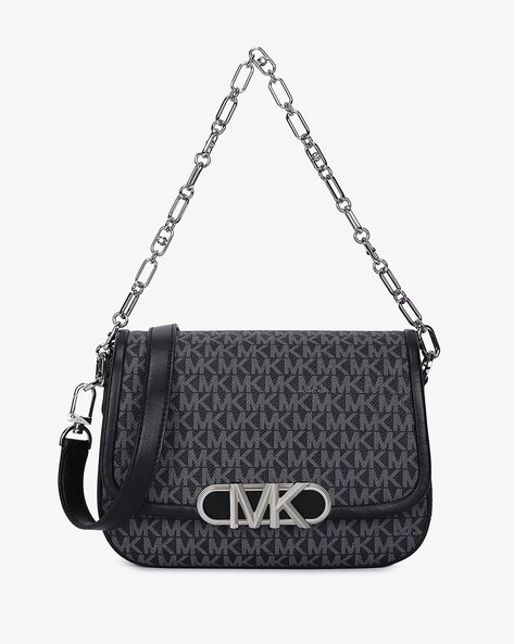 Michael kors discount messenger bag black