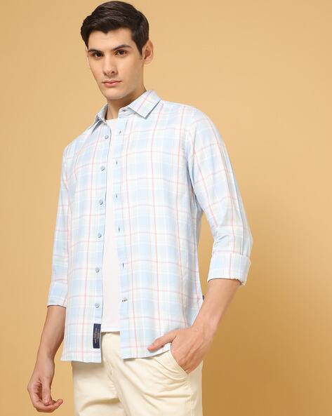 Men Checked Slim Fit Shirt