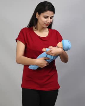 sillyboom Women Relaxed Fit Round-Neck T-Shirt-picture-29