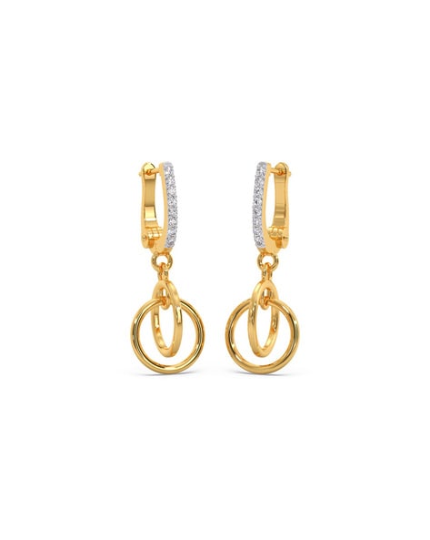 Candere by Kalyan Jewellers Hoop Gold Earring Yellow Gold Hoop Earring  Price in India - Buy Candere by Kalyan Jewellers Hoop Gold Earring Yellow  Gold Hoop Earring online at Flipkart.com