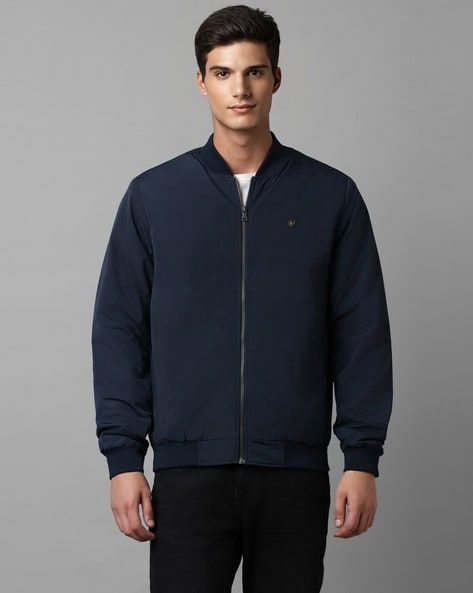 Buy Men Casual Navy Stripe Jackets Online - 765926 | Louis Philippe