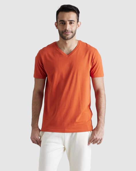 Celio Men Regular Fit V-Neck T-Shirt