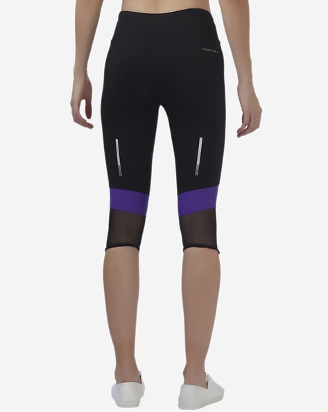 Buy Purple Leggings for Women by VELOZ Online