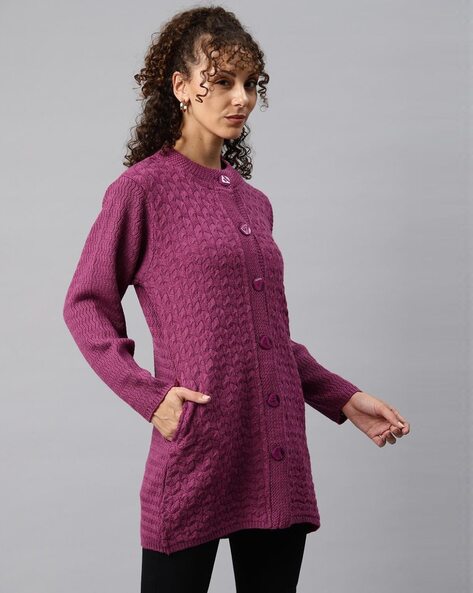 Buy Purple Sweaters Cardigans for Women by One Femme Online