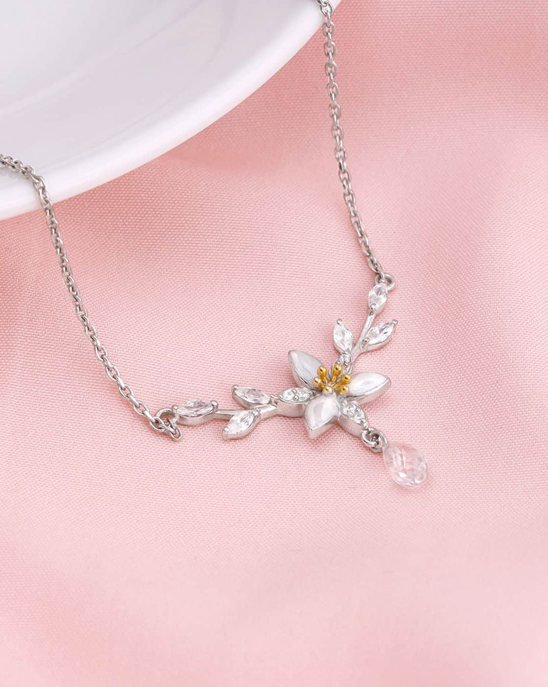 Buy Silver Necklaces Pendants for Women by Giva Online