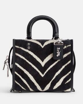 Buy Coach Rogue 20 Zebra Print Small Sling Bag | Multicoloured