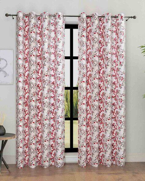 Homely By Romee Set of 2 Floral Print Door Curtains