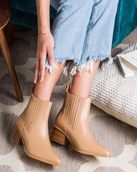 Nude wedge boots new arrivals