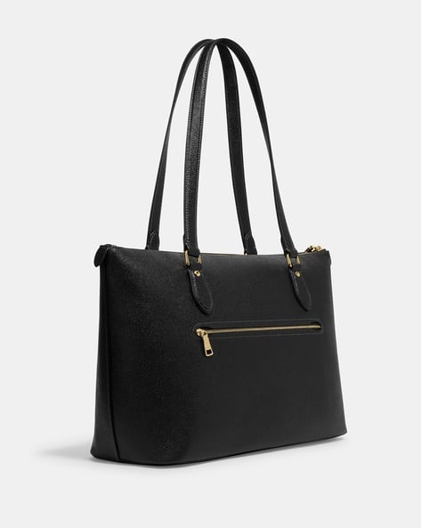 Buy Coach Gallery Leather Tote Bag | Black Color Women | AJIO LUXE