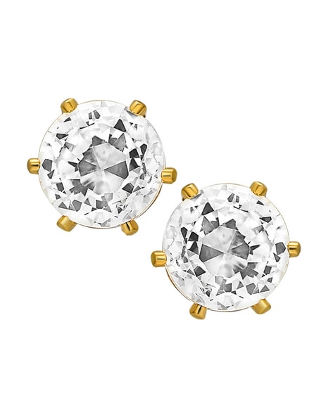 Solitaire Brilliant Stud Earrings Finished in Pure Platinum - 4.0 Cttw -  CRISLU