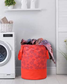 Floral Print Foldable Laundry Bag