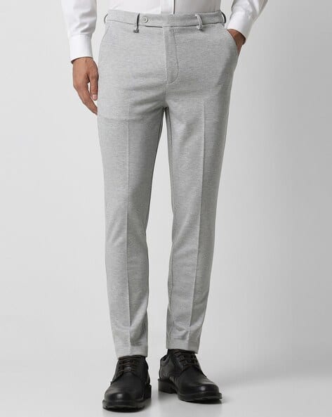 Buy Grey Trousers Pants for Men by VAN HEUSEN Online