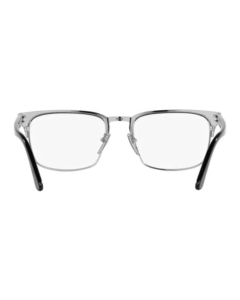 Buy PRADA Men Half-Rim Rectangular Frame - 0PR 58ZV | Black