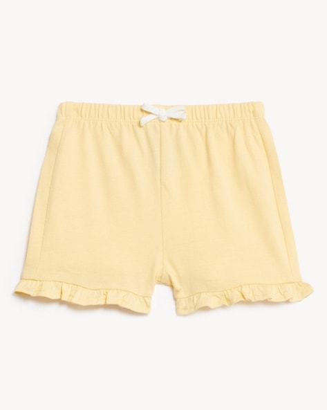 Yellow shorts with hot sale white trim