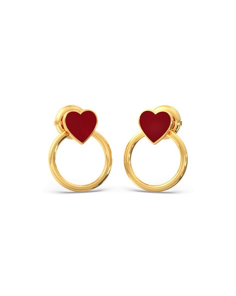 Playful Heart Drop Earrings