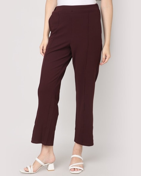 Buy Brown Trousers & Pants for Women by ProEarth Online | Ajio.com