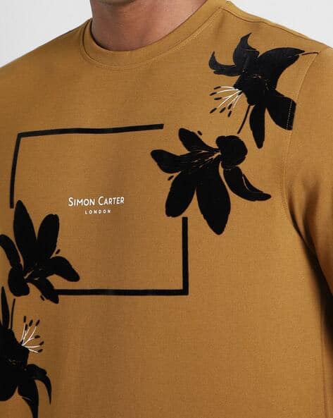 Buy Yellow Sweatshirt Hoodies for Men by SIMON CARTER Online