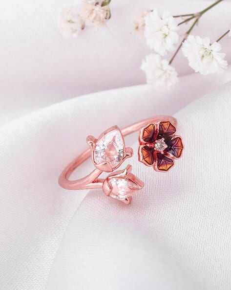 Buy Rose Gold Rings for Women by Giva Online