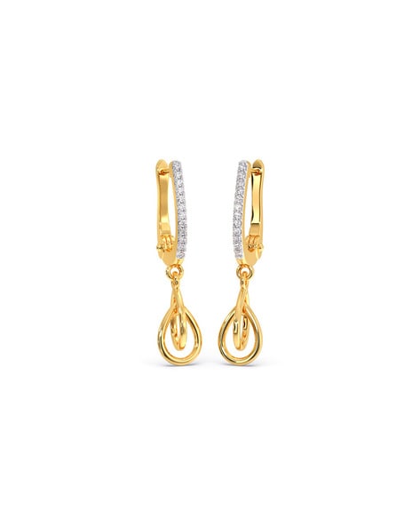 Buy Pearl Hoop Earrings Designs Online in India | Candere by Kalyan  Jewellers