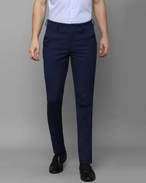louis philippe Men Slim Fit Flat-Front Trousers-picture-38