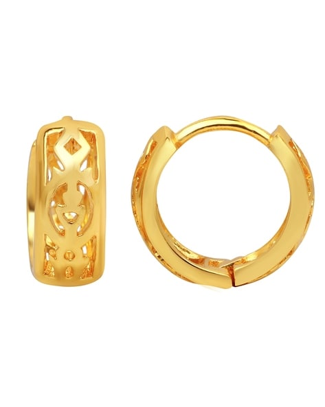 Earrings Hoops Gold Charm | Huggie Hoop Earrings Men | Gold Cross Hoop  Earrings - Hoop Earrings - Aliexpress